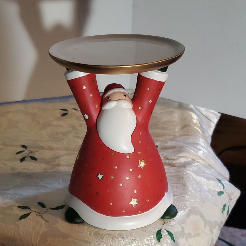 PartyLite Santa Candle Holder